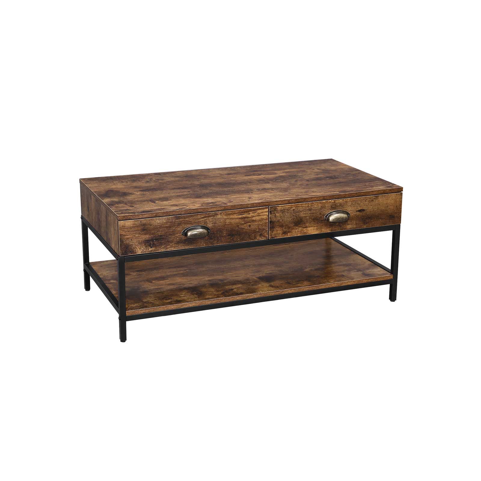 Table basse tiroirs industriel