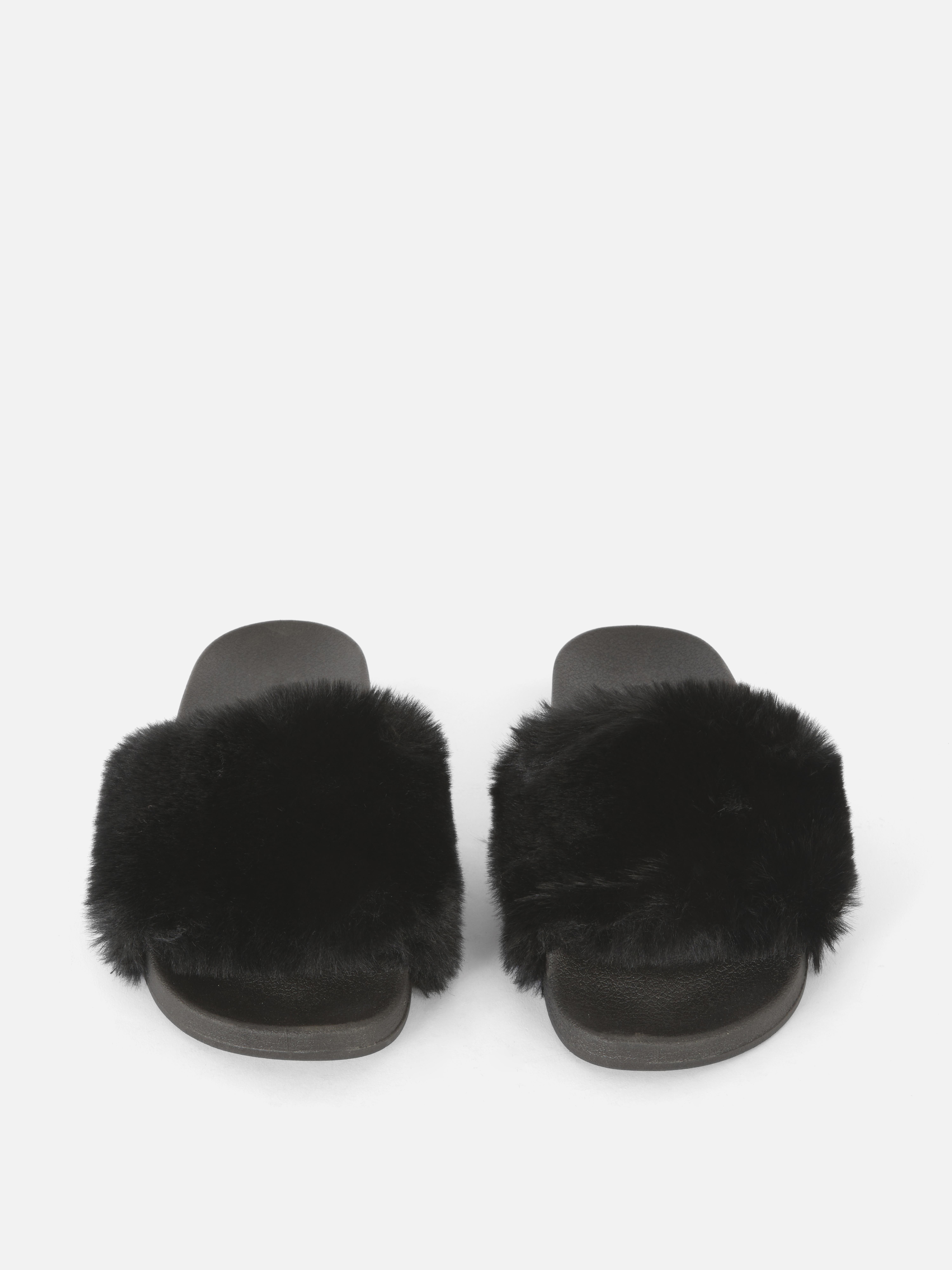 Faux Fur Slides