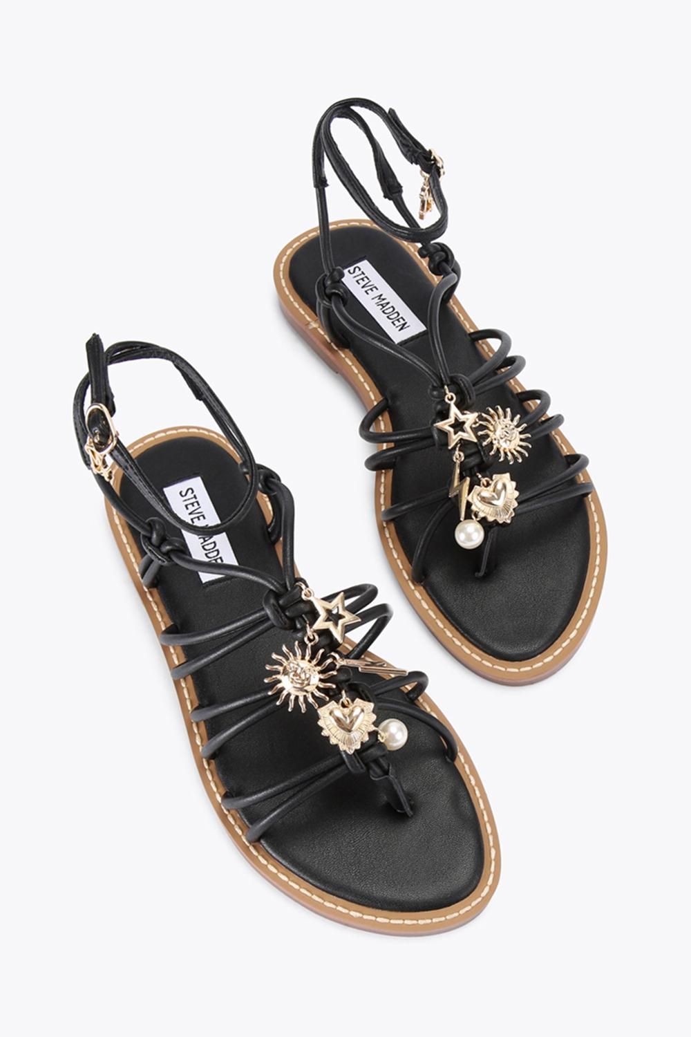 STEVE MADDEN La Charmer Black' Sandals