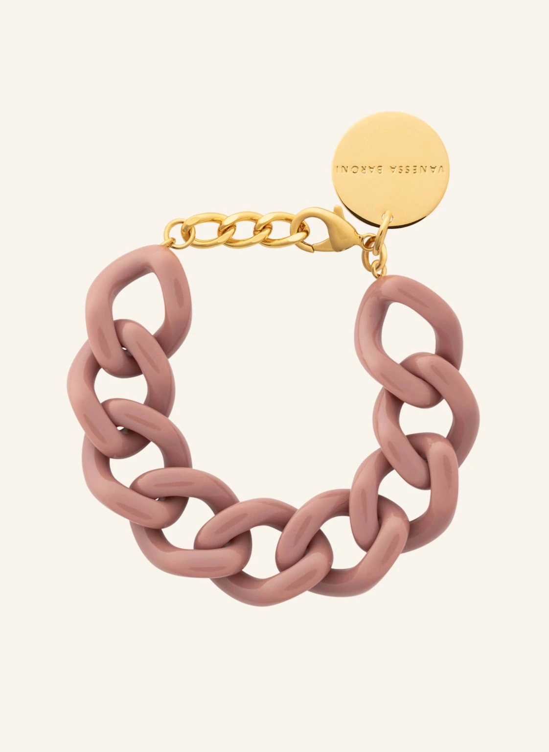 VANESSA BARONI Armband FLAT CHAIN BRACELET MOCHA MOUSE by GLAMBOU