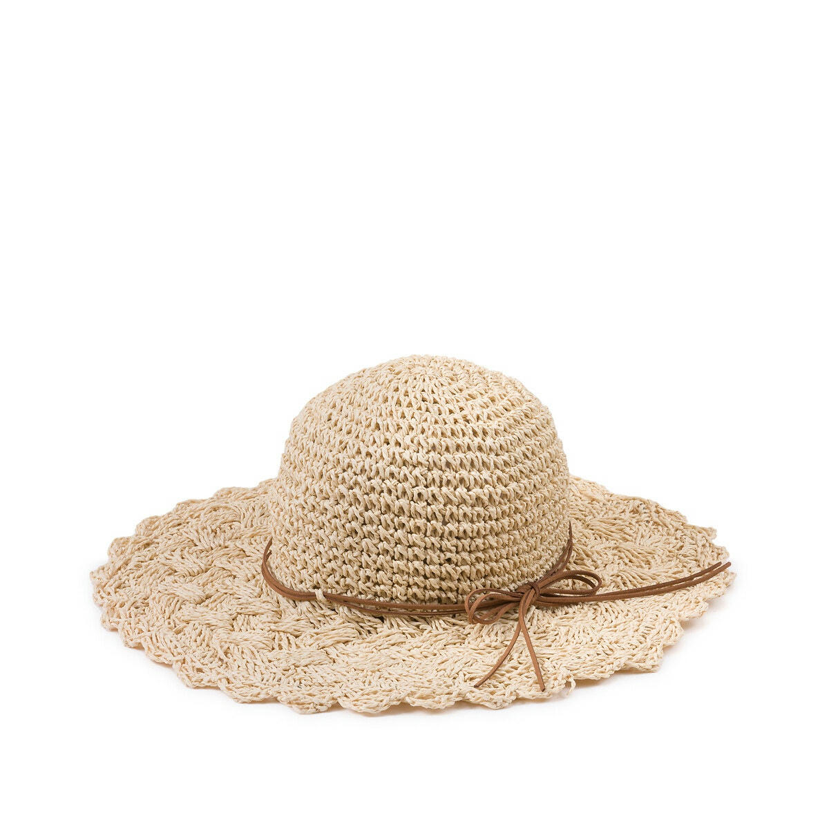 Chapeau capeline, fibres naturelles, souple