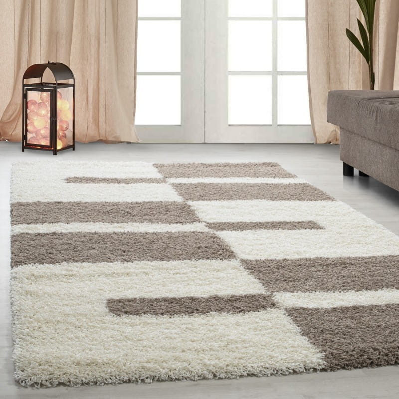 Dywan Shaggy Gala beżowo-kremowy 80 cm x 150 cm