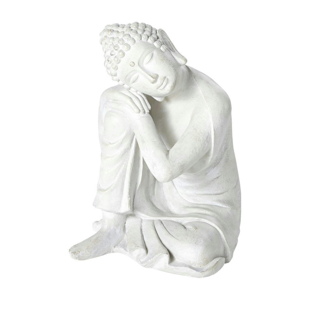AYO - Statue bouddha écrue effet vieilli H60