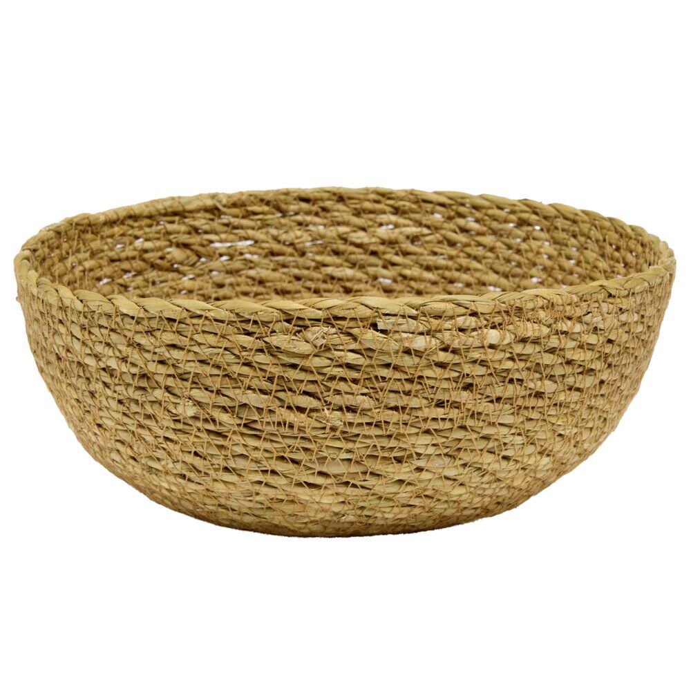 Panière ronde en jute Typha marron Ø20xH9cm