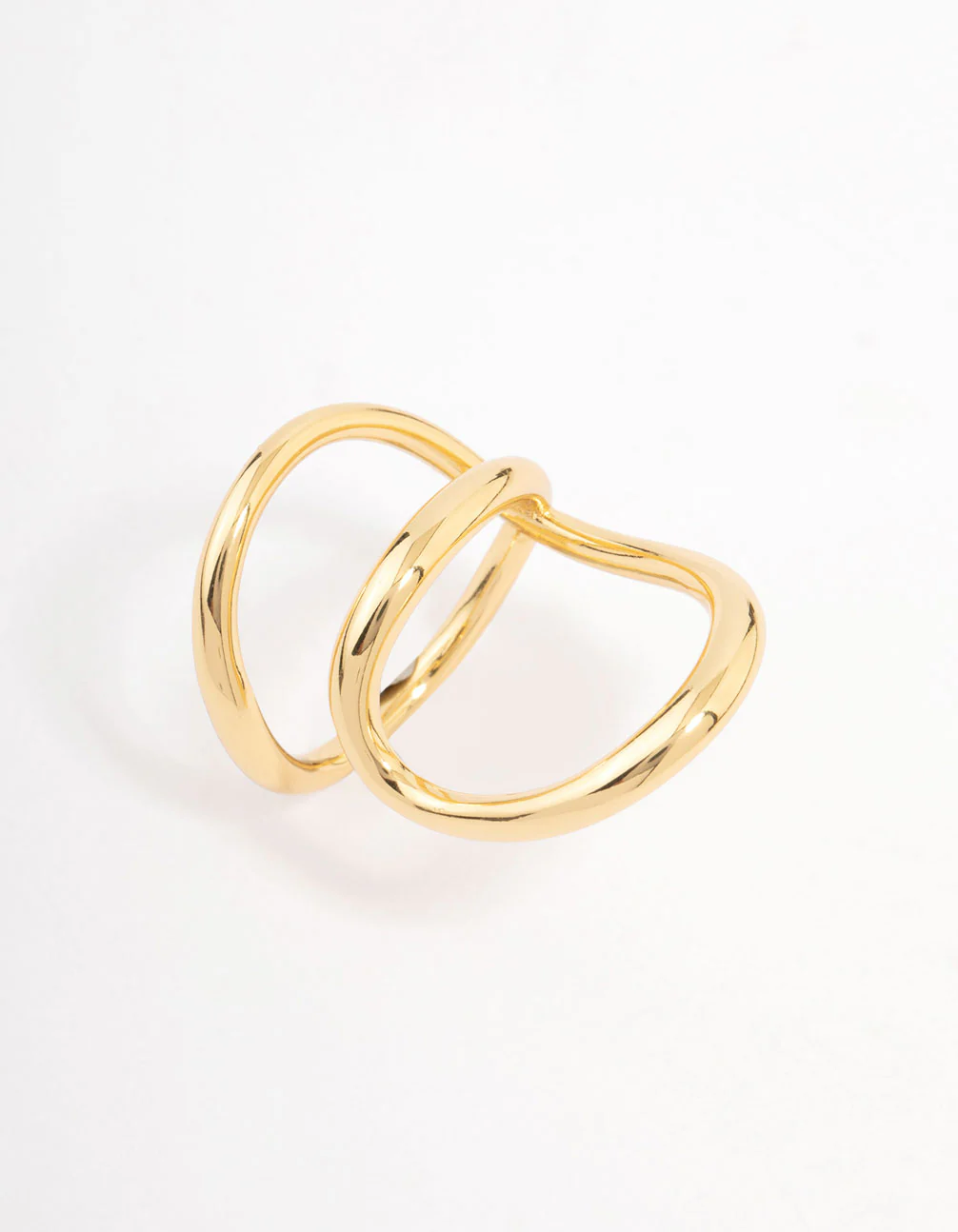Gold Plated Elongated Wrap Ring