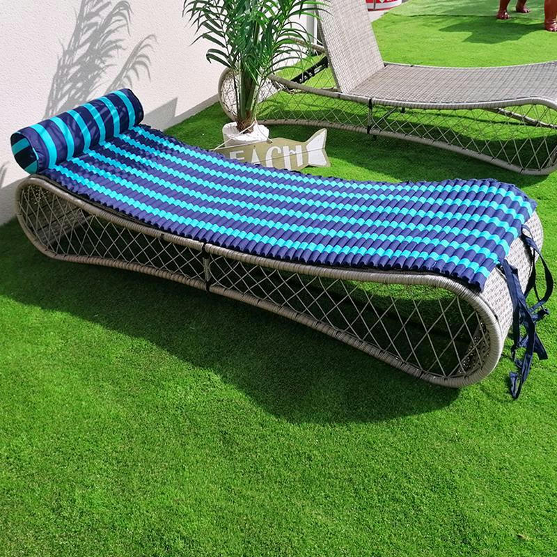 MATELAS POUR BAIN DE SOLEIL - Matelas de plage pour bain de soleil bleu turquoise 