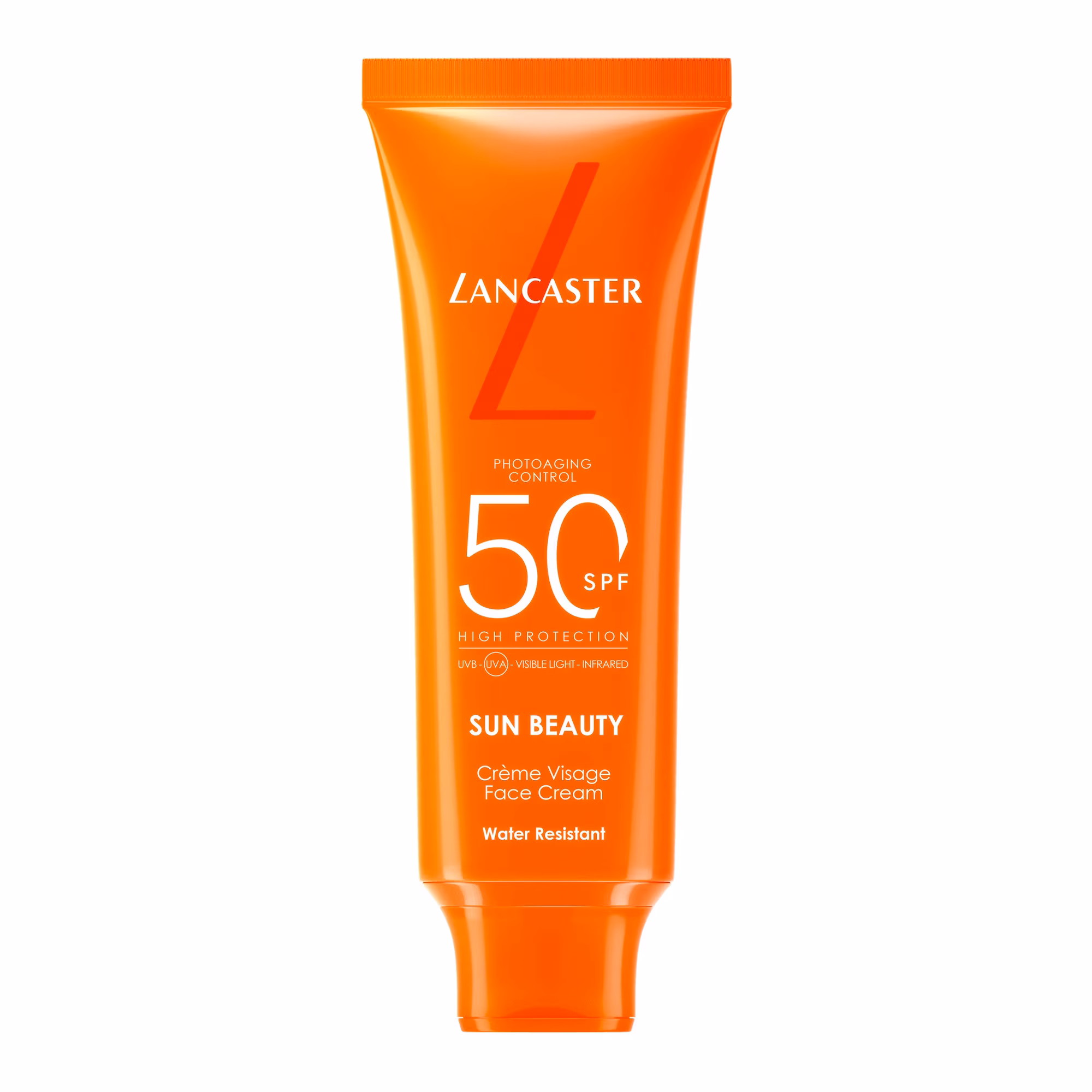 SUN BEAUTYCrème visage confort bronzage lumineux spf50