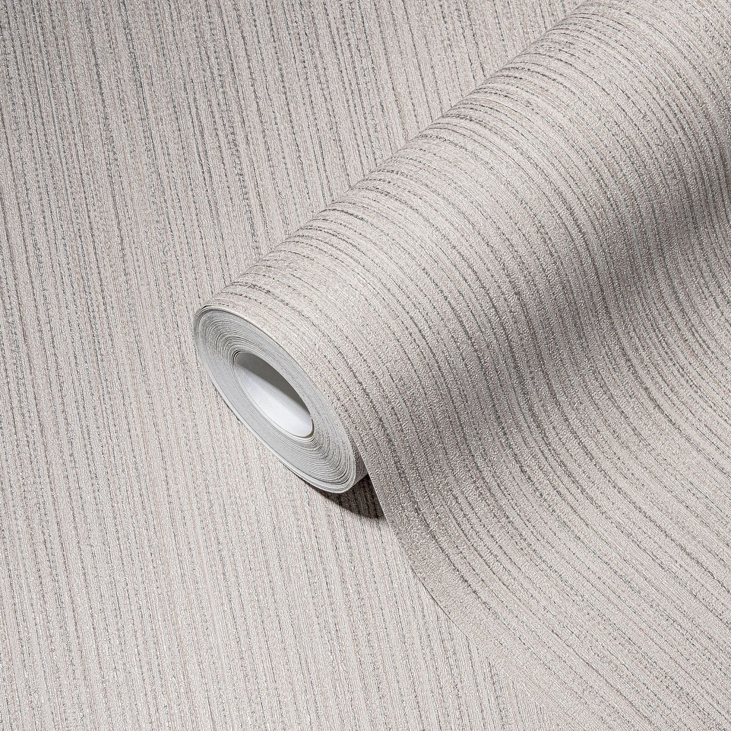 A.S. Création behang effen grijs en zilver - 53 cm x 10.05 m - AS-388195