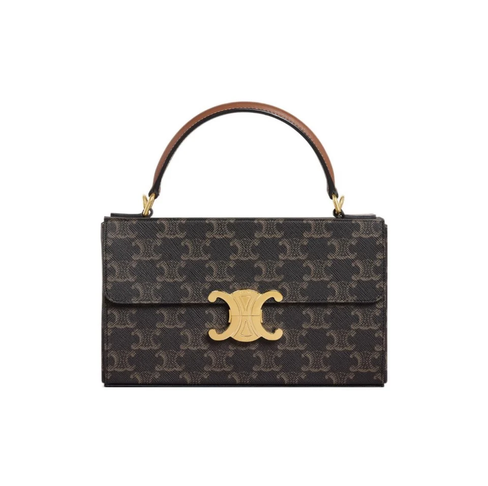 Celine Large Lock Buckle Handbag Shoulder Bag