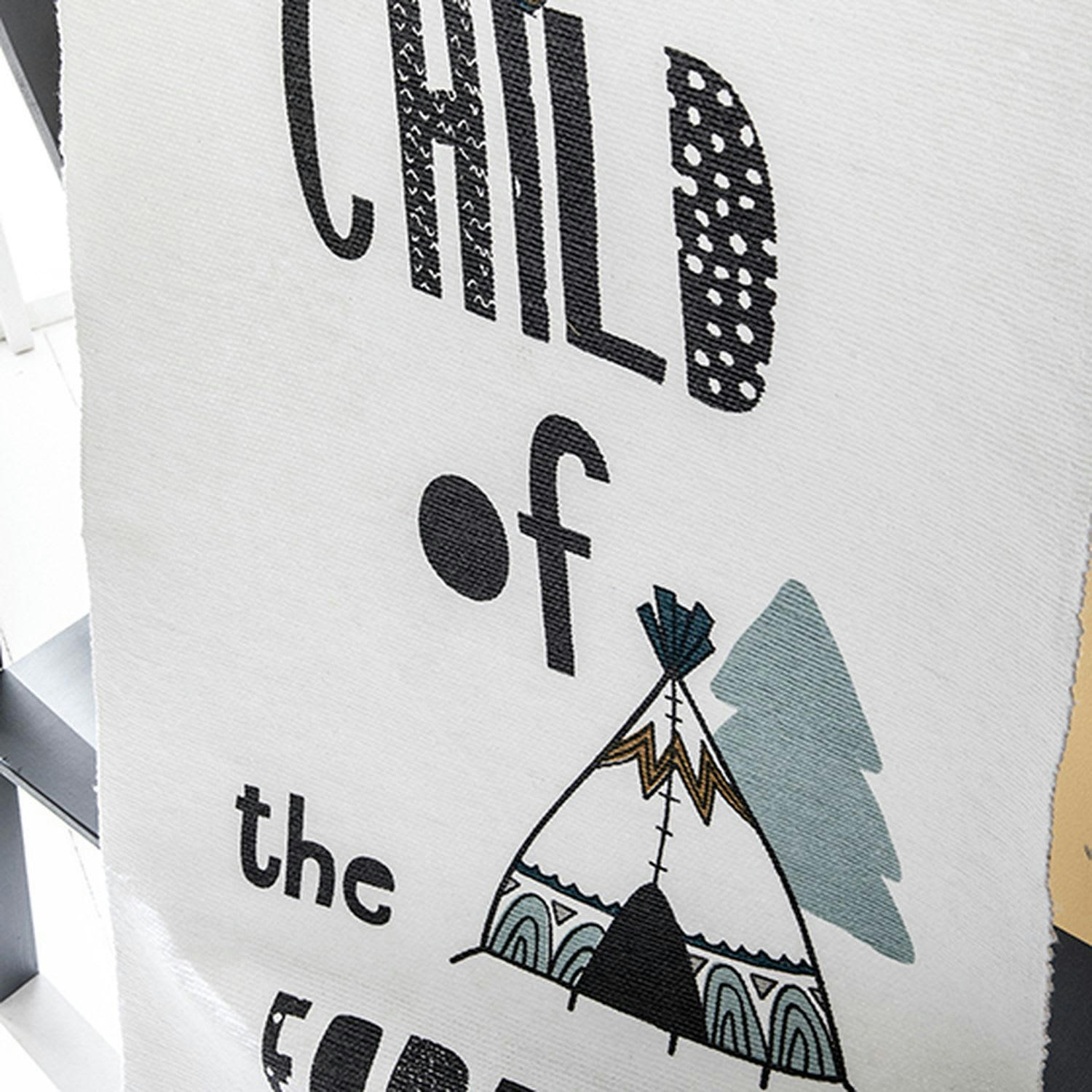 FOREST - Tapis de chambre enfant l. 170 x l. 60 cm blanc