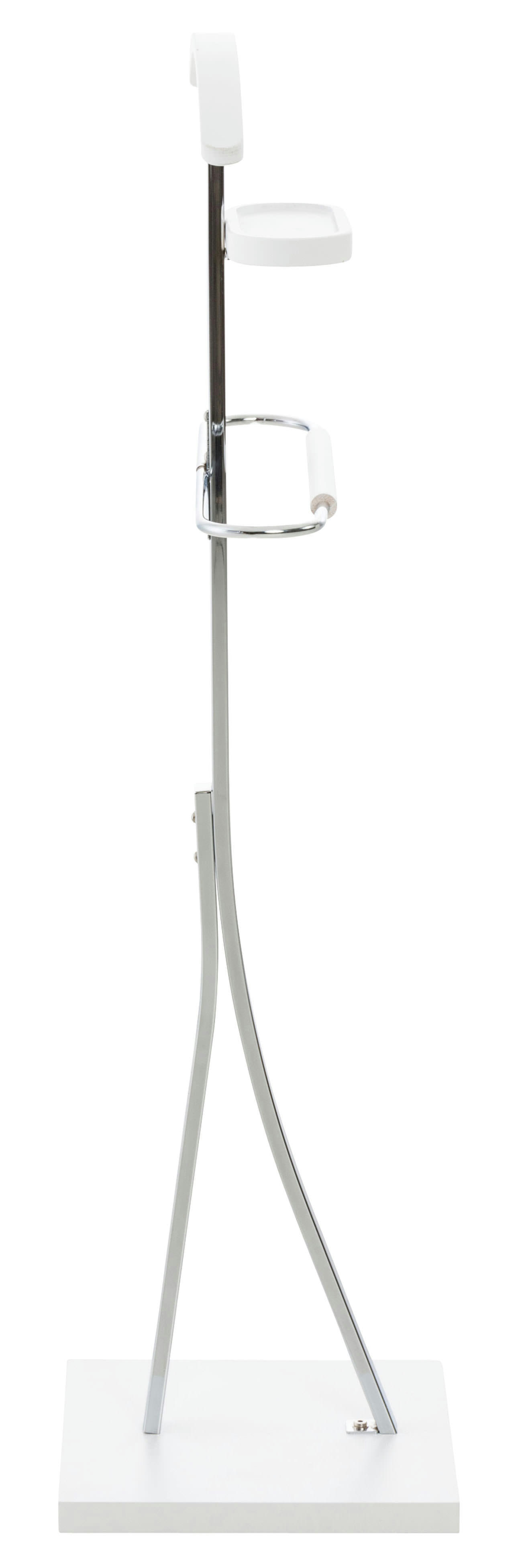 NAVAN - Valet de chambre avec cintre en métal Blanc