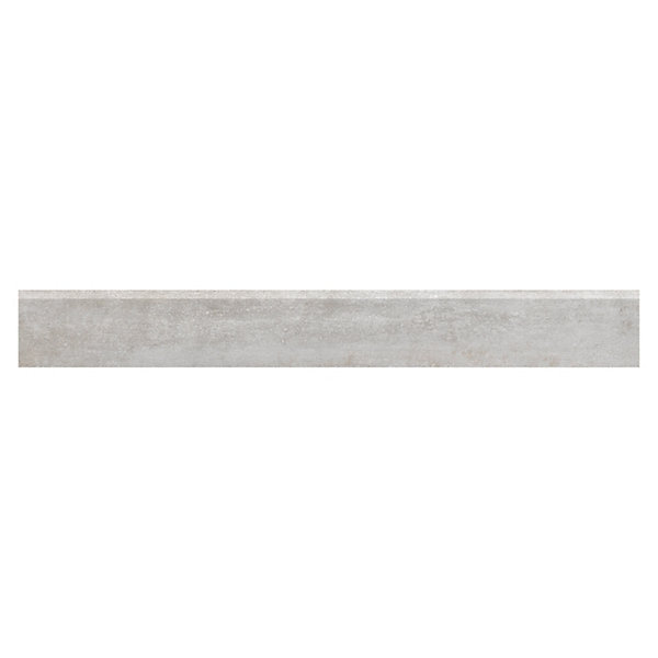 2 Plinthes carrelage effet béton gris L.60 x l.7,5cm x ép.7,4 mm, Upper