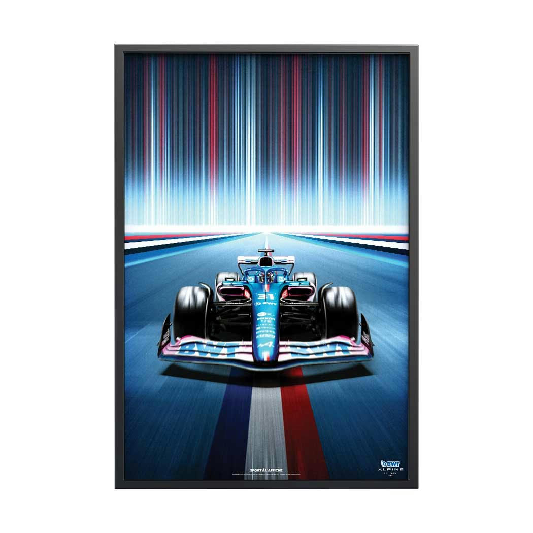 AUTO-MOTO - Affiche F1 -  BWT Alpine F1 Team 2022  France  40x60 cm