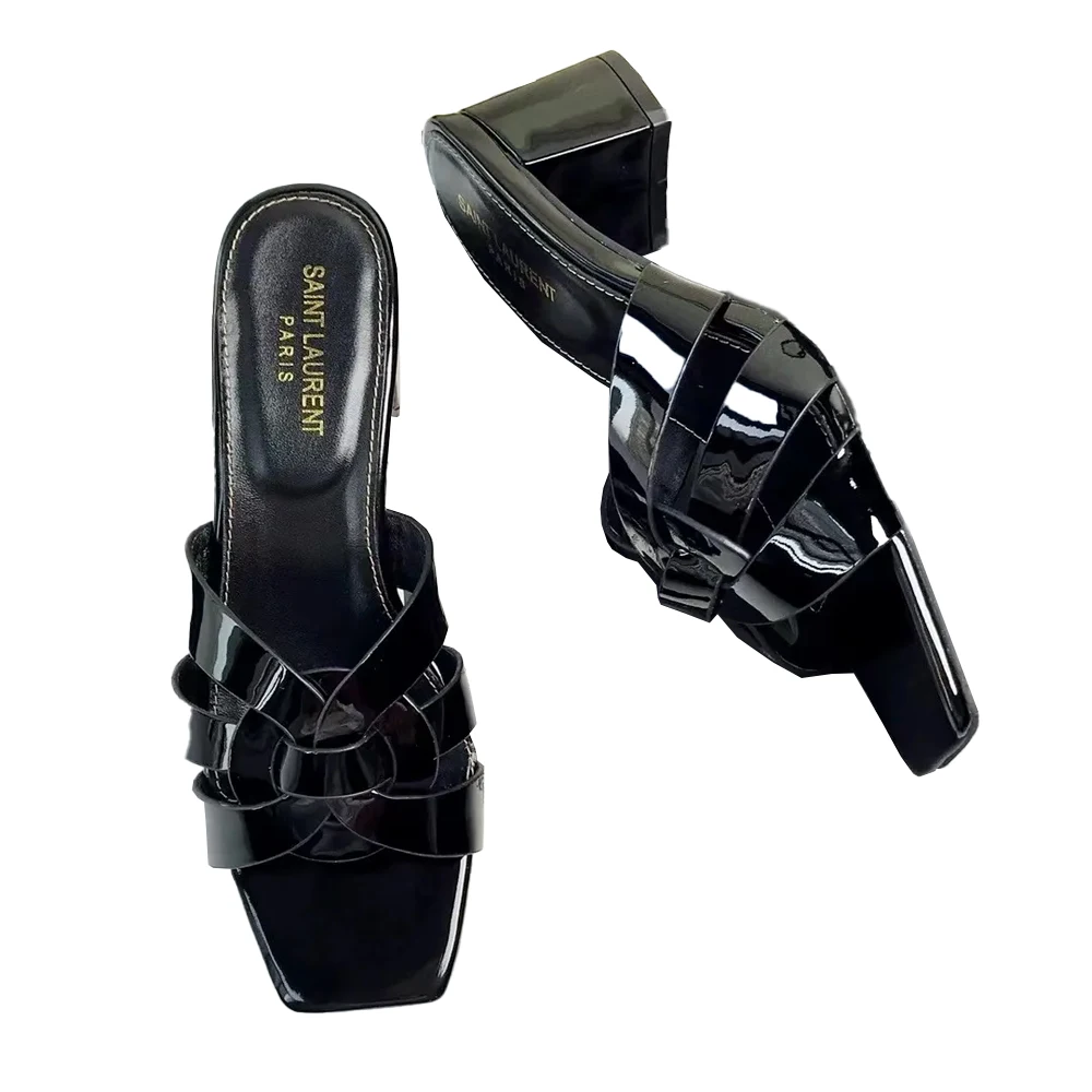 YSL Saint Laurent Nu Pieds Thick Heeled Shoes