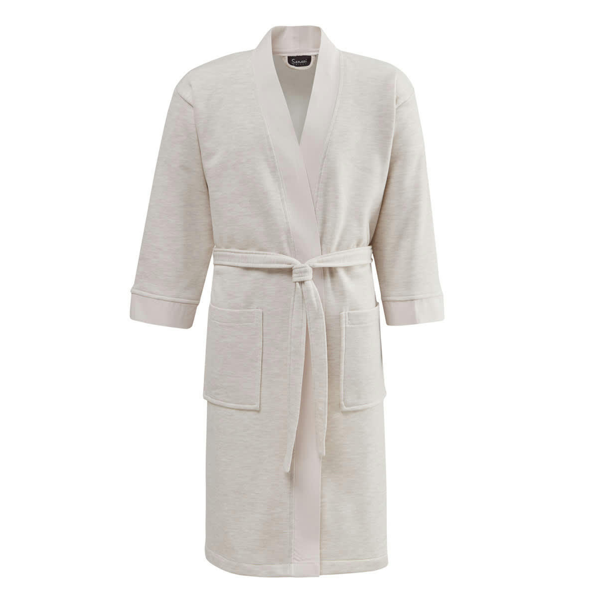 BERAT - Robe de chambre molleton  blanc cassé S
