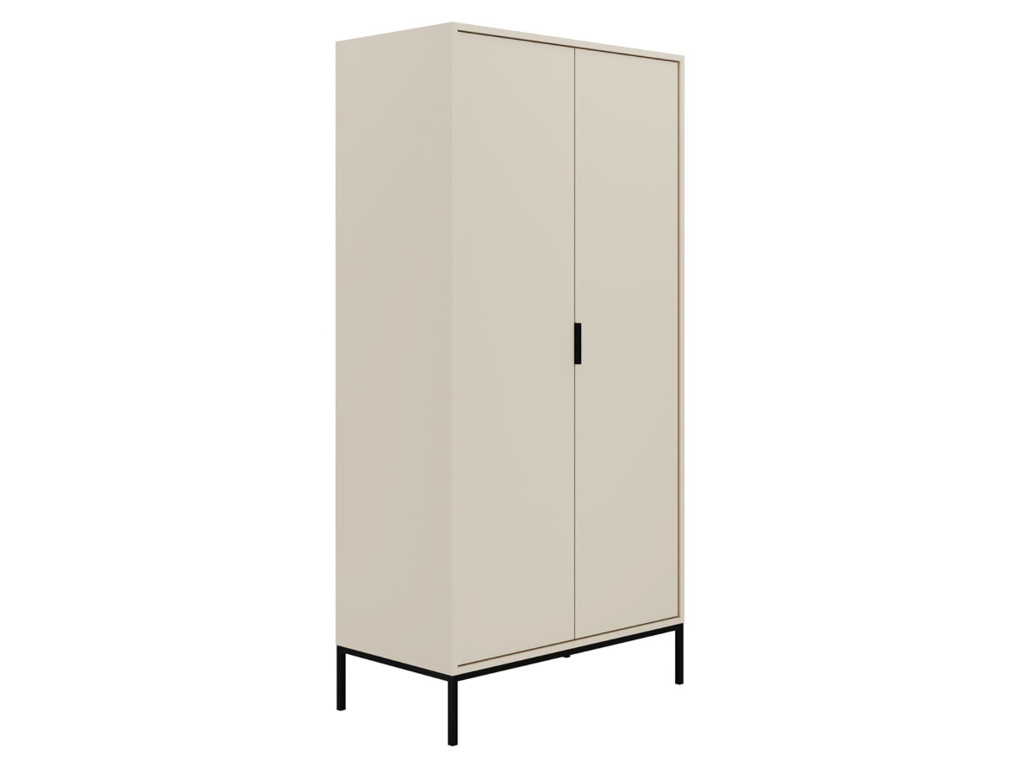 Szafa dwudrzwiowa Austin 100 cm kaszmir/czarny
