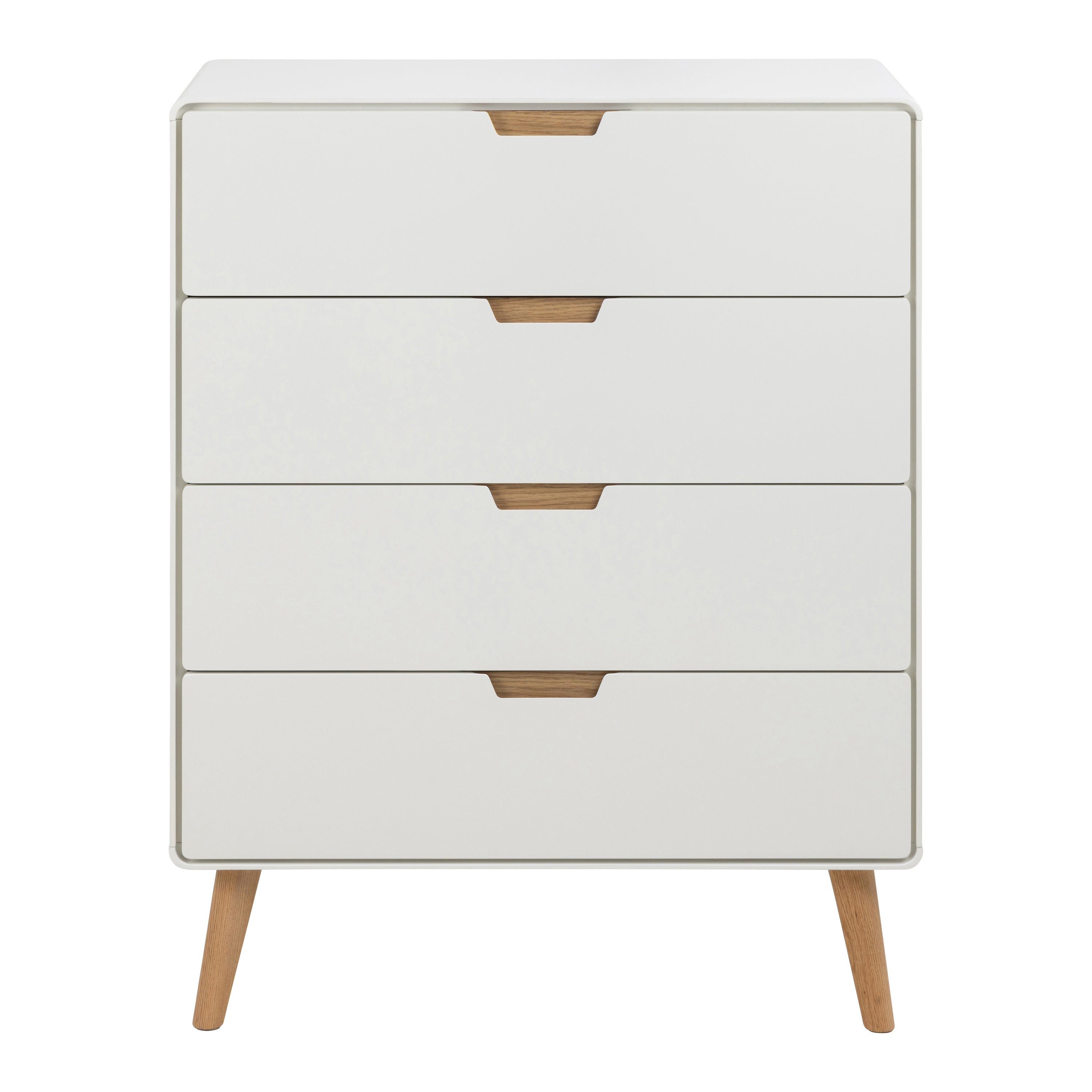 by fonQ basic Bailey Ladekast - 4 Lades - Wit