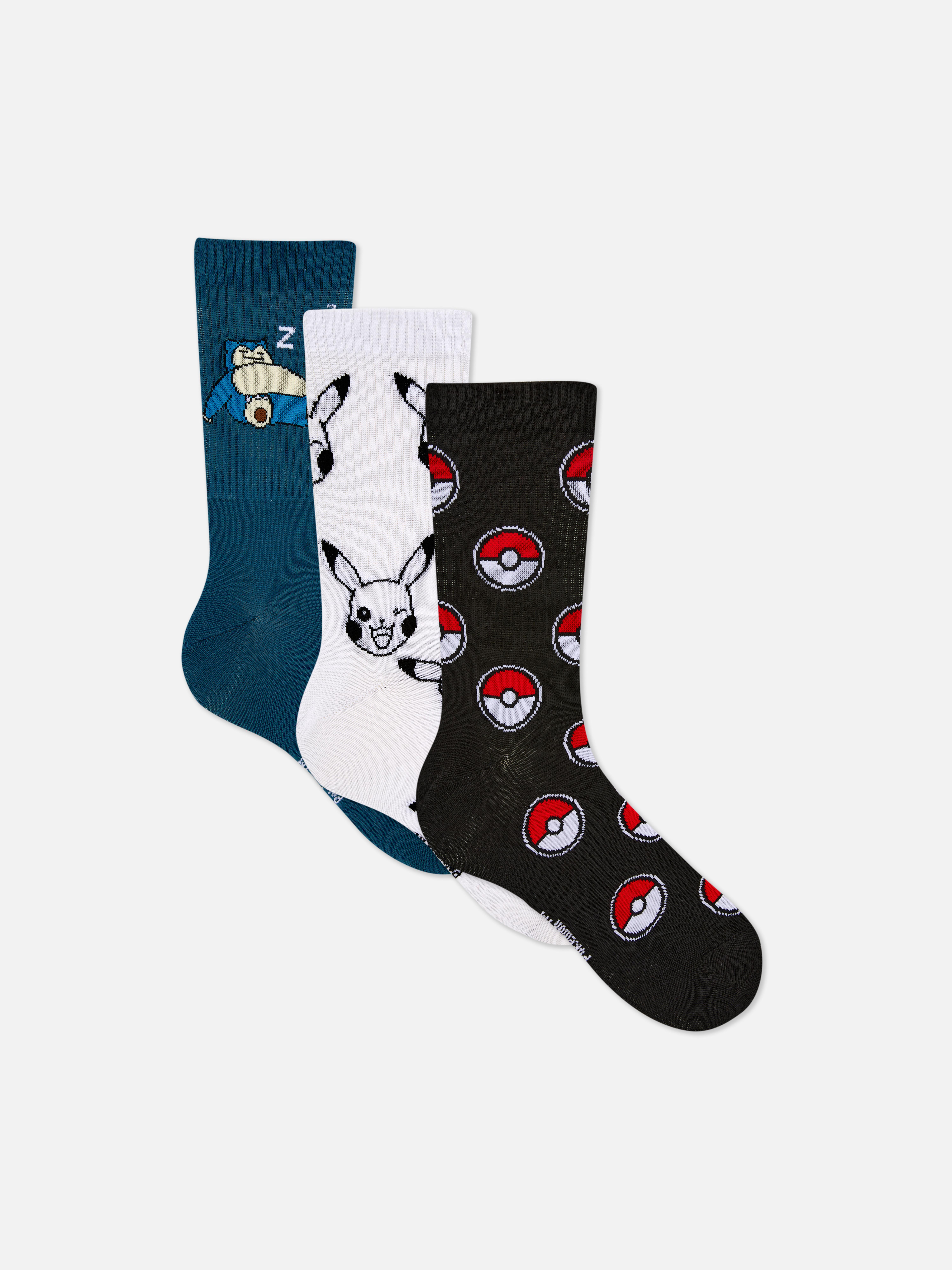 3pk Pokémon Crew Socks