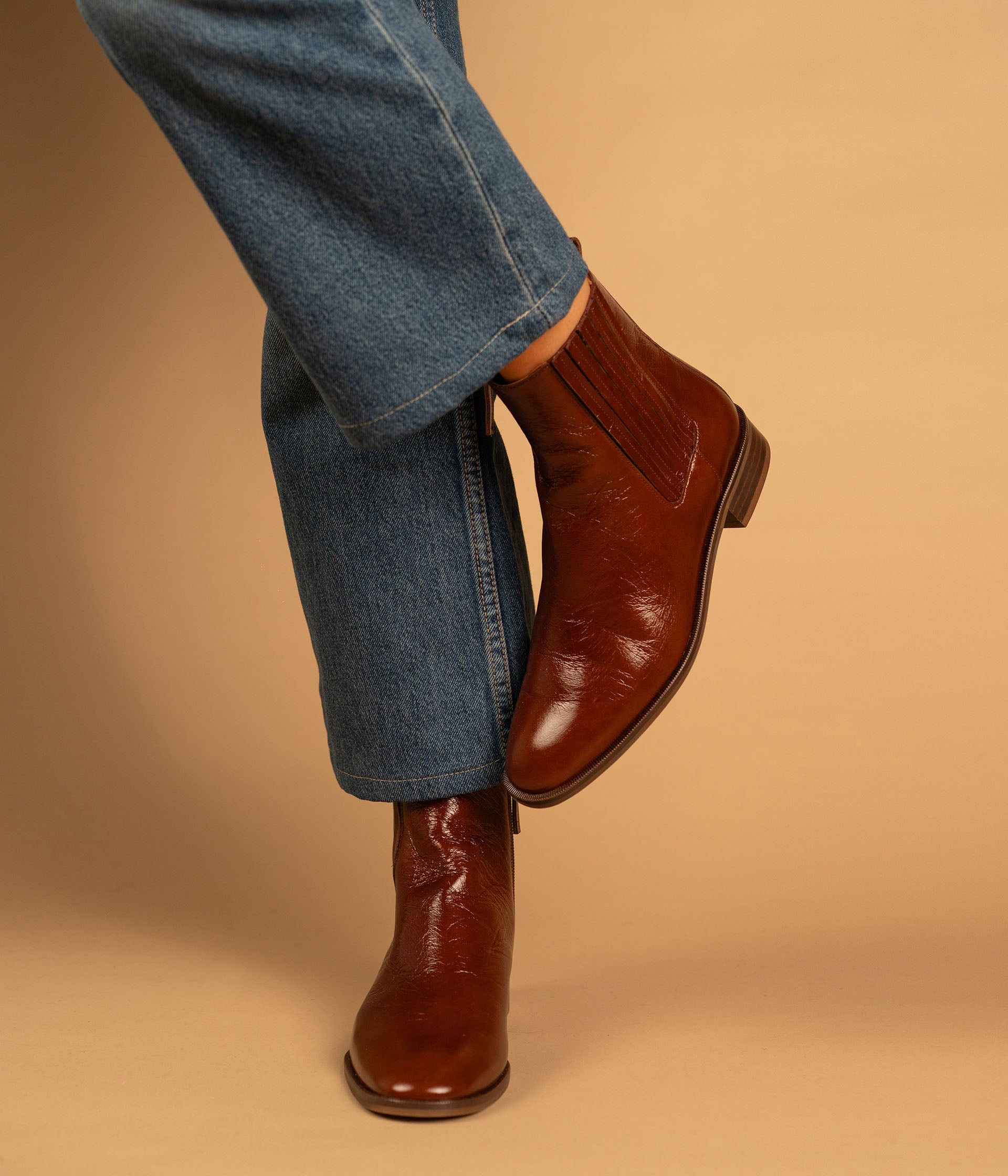 Boots Miranda cognac