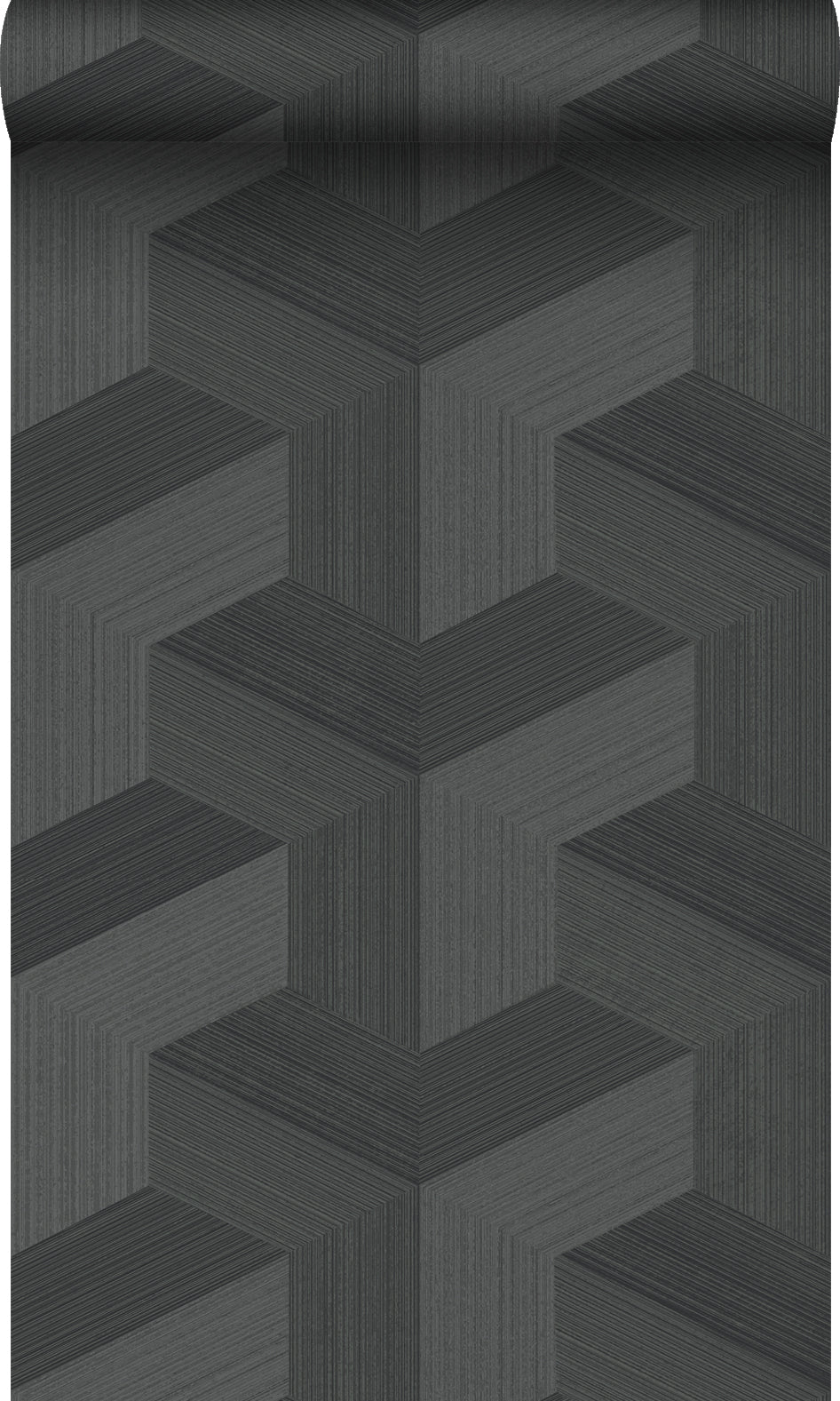 Origin Wallcoverings behang grafisch 3D motief zwart - 53 cm x 10.05 m - 347952