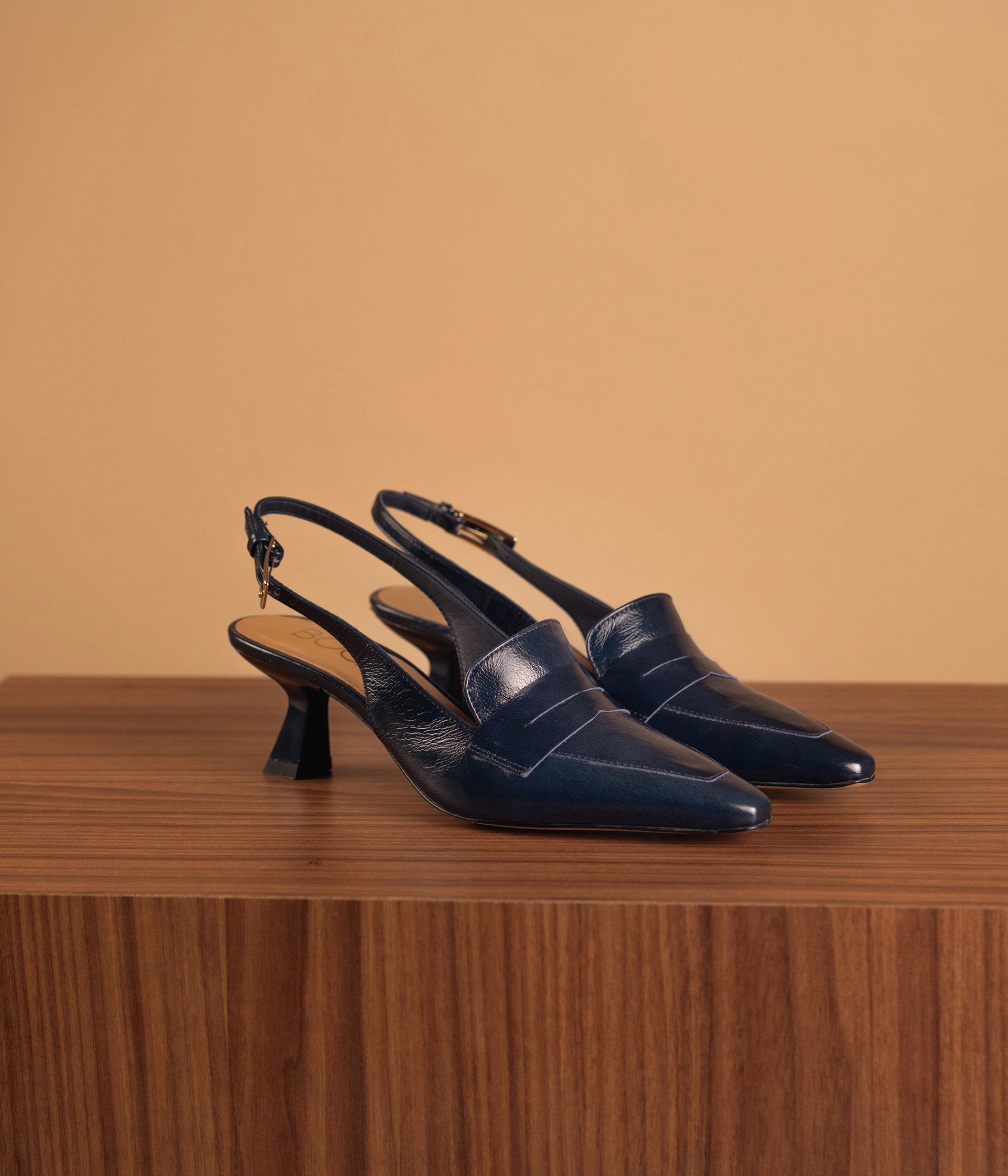 Escarpin Slingback Carlita marine