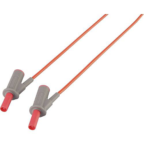 Cordon de mesure de sécurité MSB-501, 4 mm banane mâle - 4 mm banane mâle, 10 A, accessoire de mesure pour électricien, lot de 1.