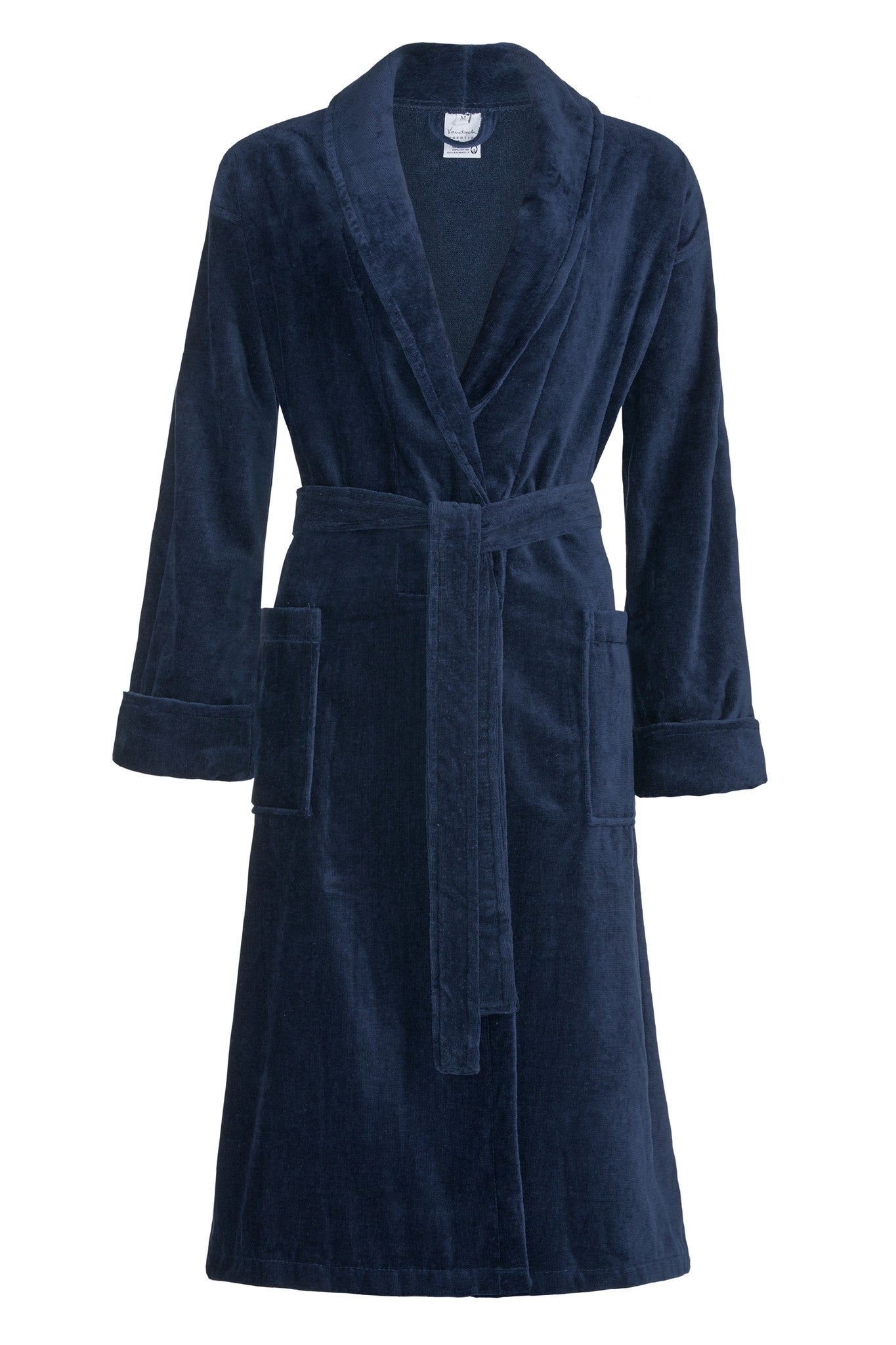 Prestige Badjas Navy   S   Blauw   Katoen