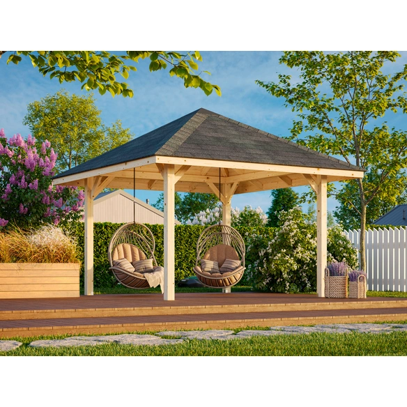 Pavillon »Bianca Set«, BxHxT: 300 x 319 x 300 cm, Grau