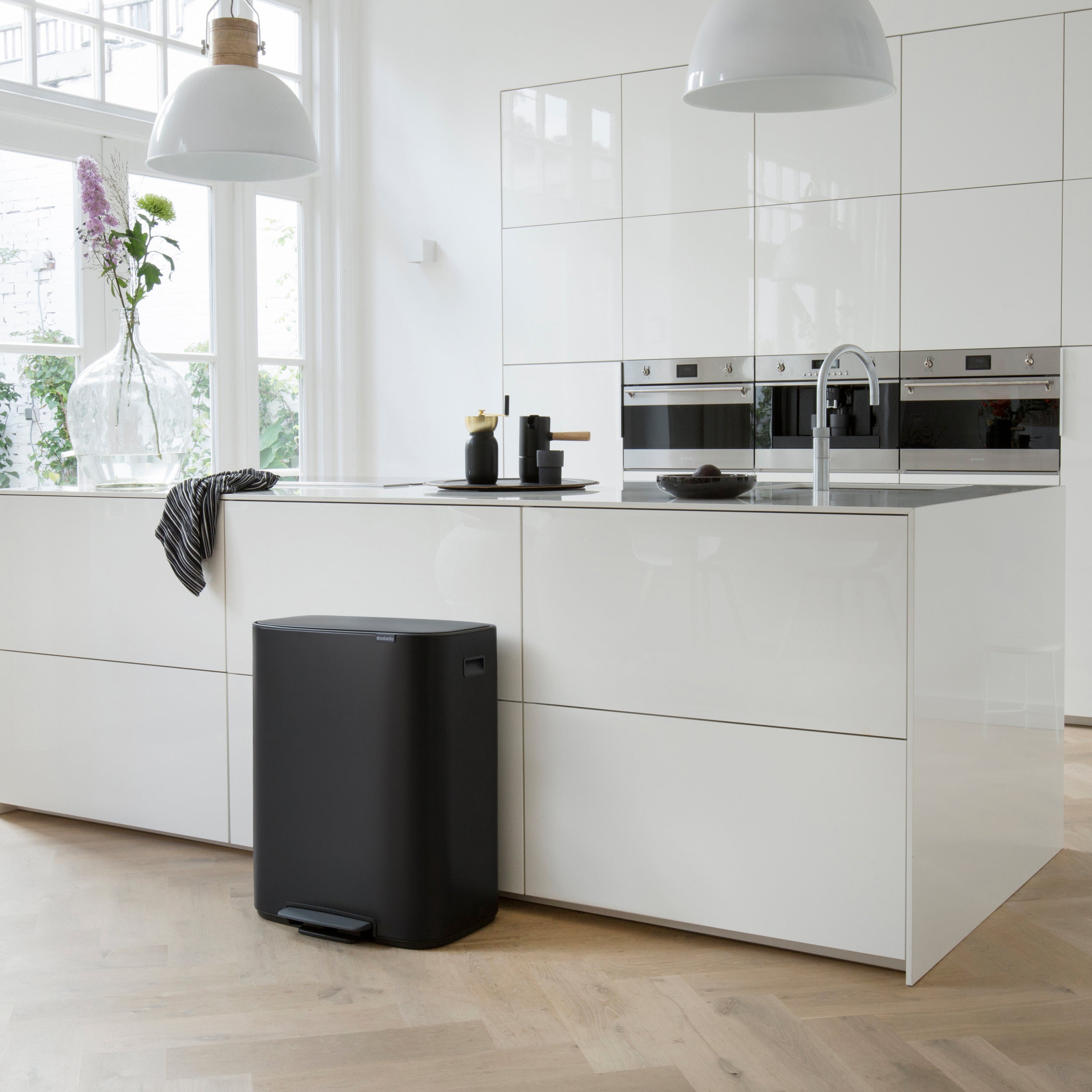 Brabantia Bo Pedaalemmer 2 x 30 L - Zwart