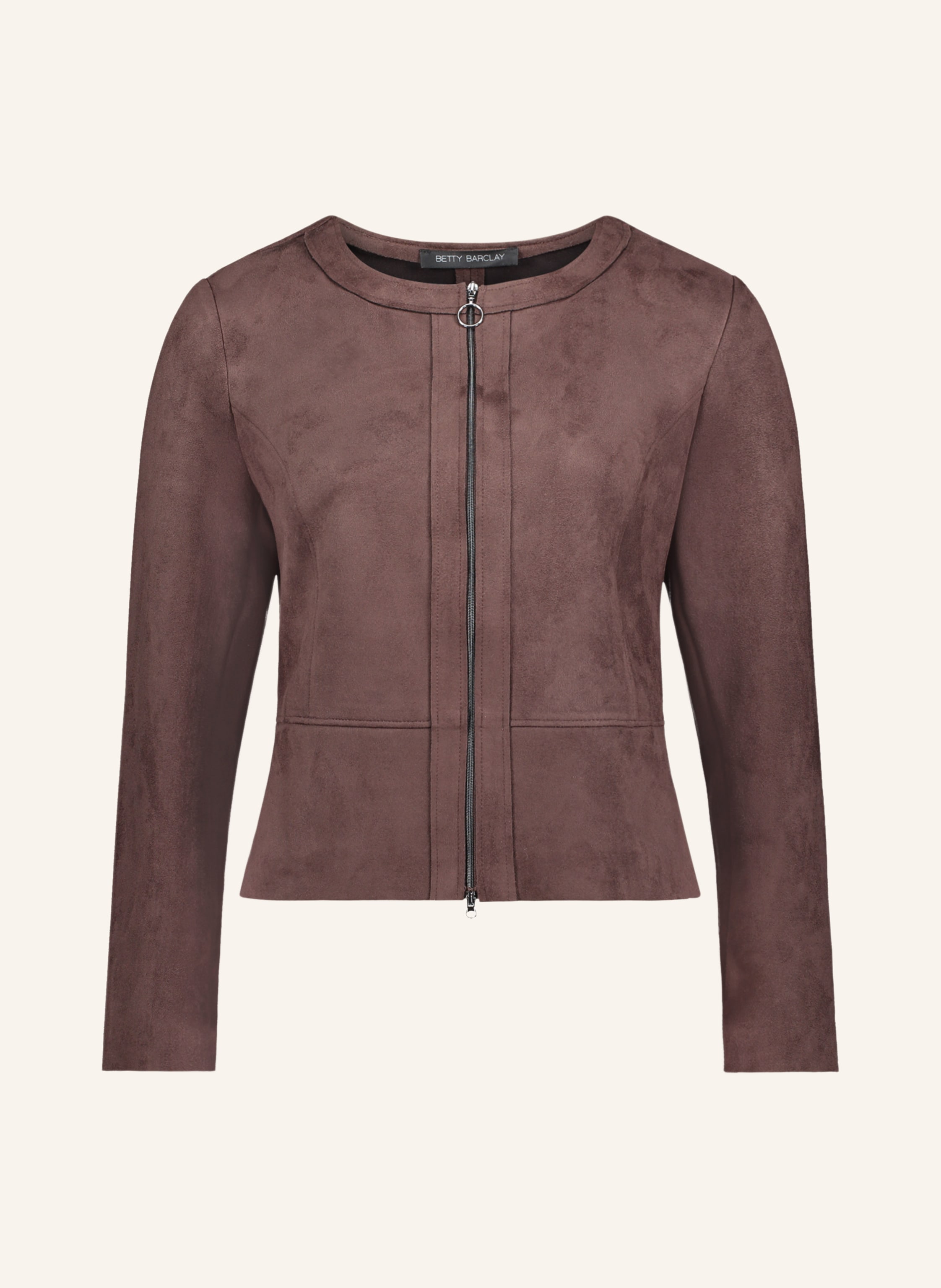 Betty Barclay Jerseyjacke in Lederoptik