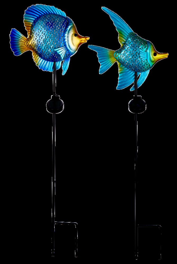 For Living Outdoor Solar Powered Fish Garden Stake, Assorted