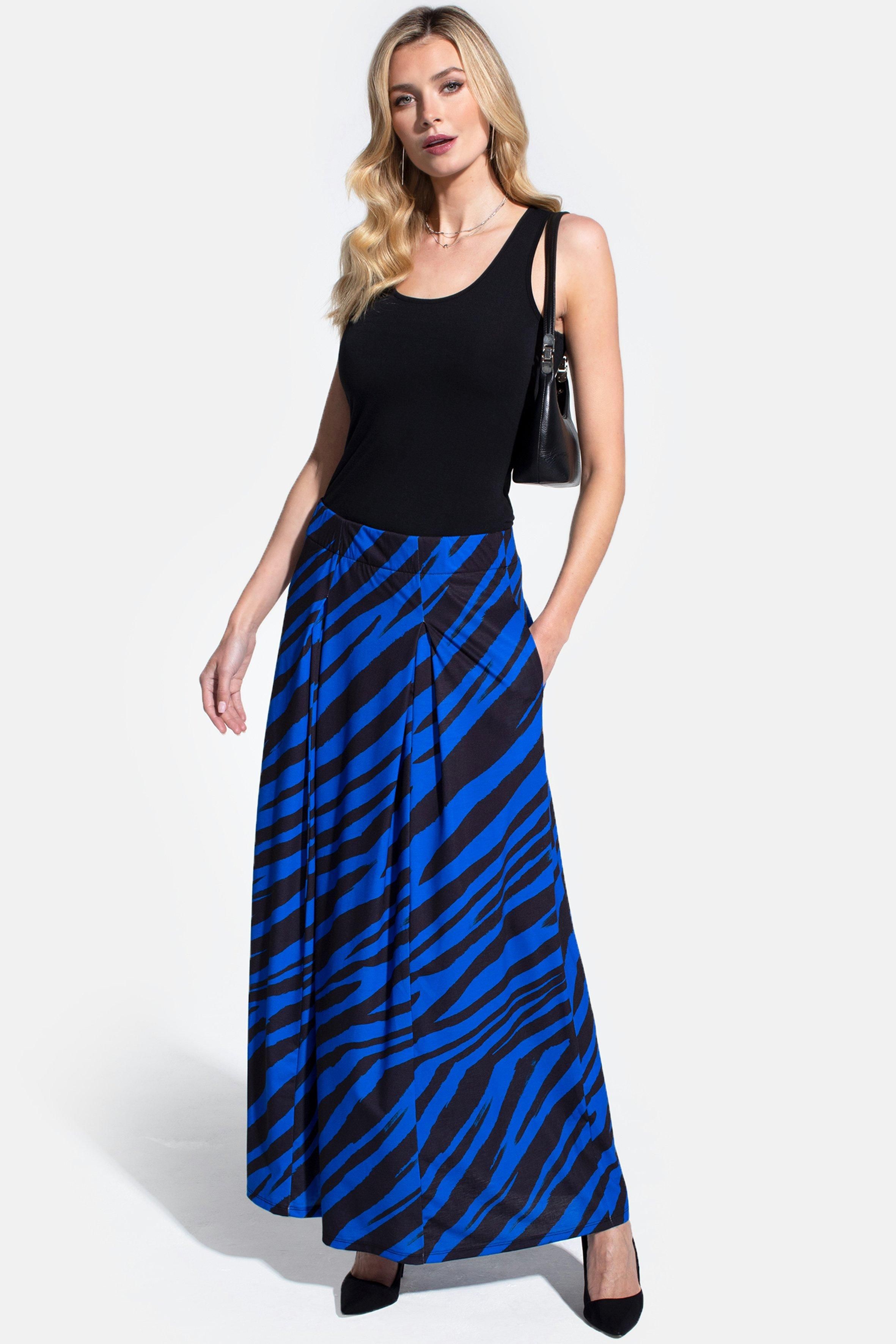 Hot Squash Box Pleat Maxi Skirt