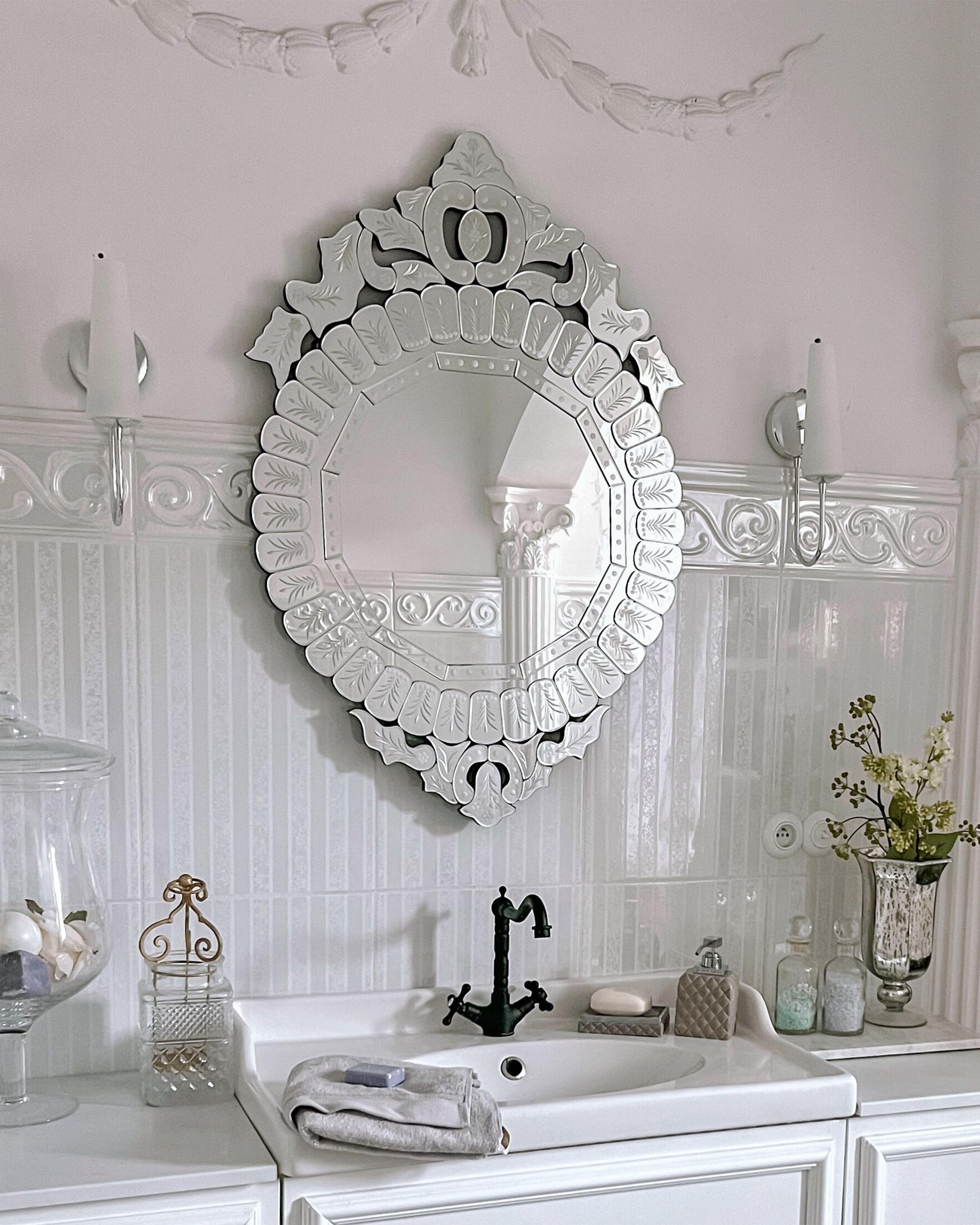 Wall Mirror CRAON 67 cm 100 cm Silver