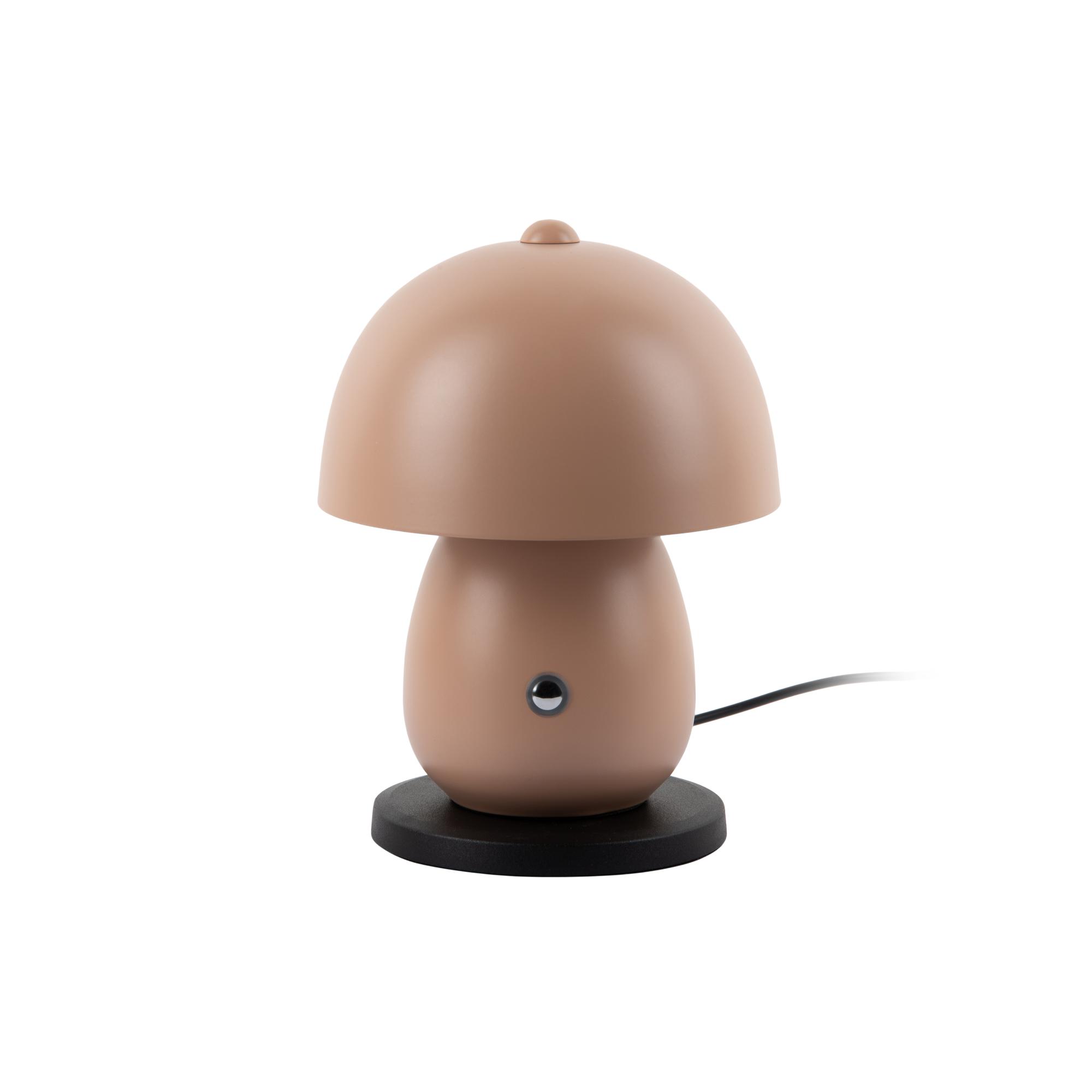 Leitmotiv tafellamp Mono LED - bruin - 14x14x18cm - Paddenstoellamp