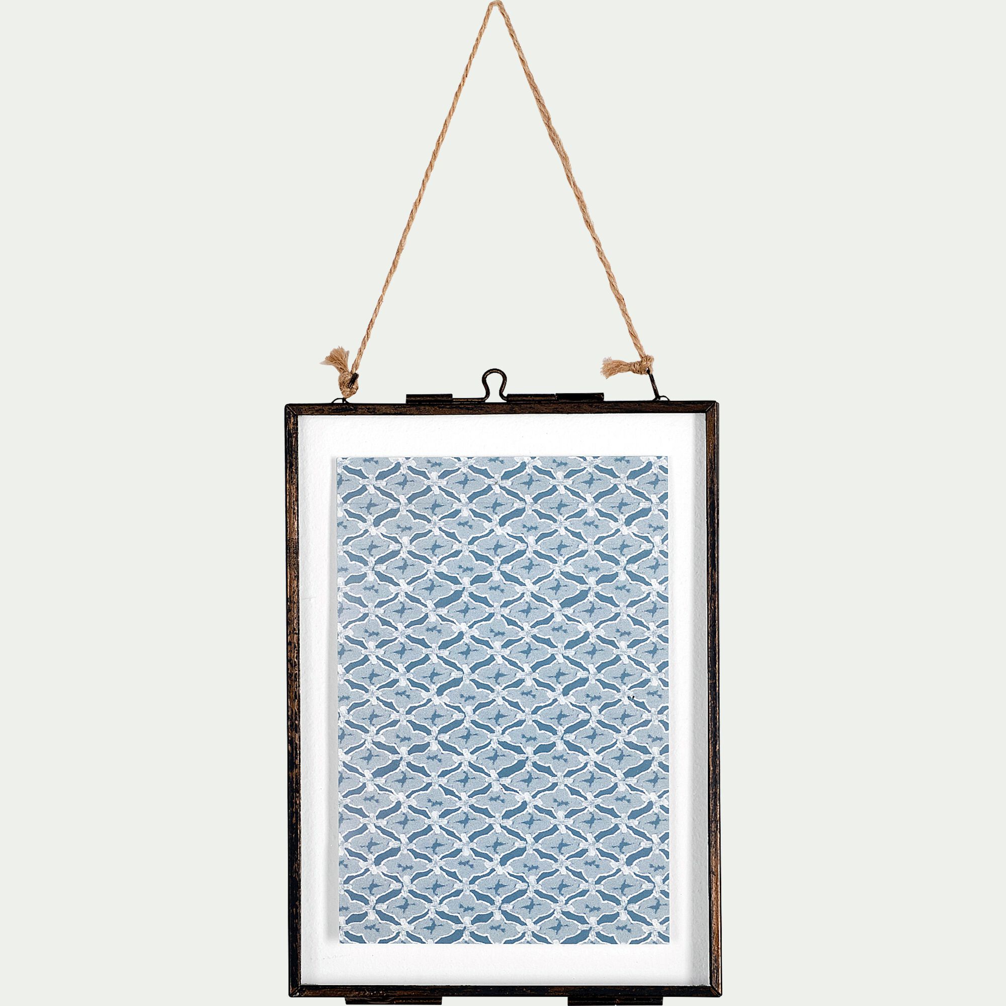 CORTO - Cadre en fer effet rouillé 14x19,5cm - noir