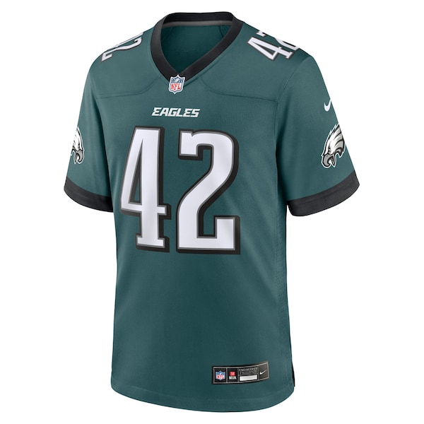 Smael Mondon Jr. Philadelphia Eagles Nike Team Game Jersey - Midnight Green