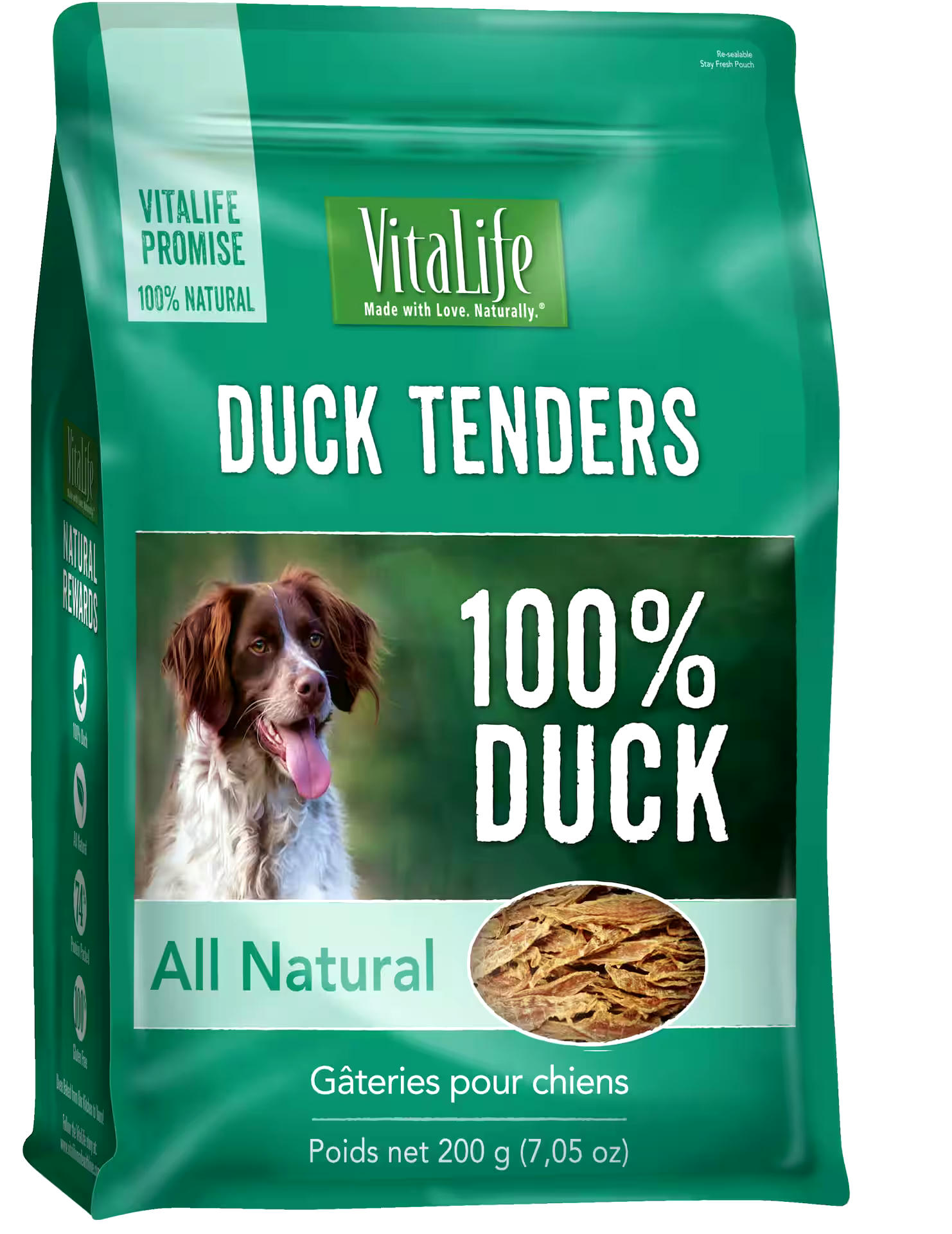 VitaLife Duck Tenders Dog Treats, 200-g