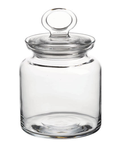 FRASCO VIDRO C/TAMPA