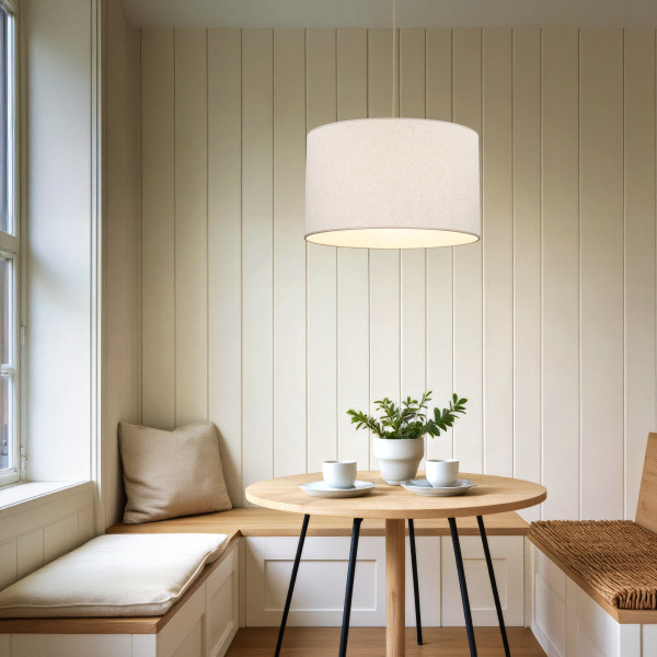 Lampa Wisząca Tk Lighting Vellum Sabia Beżowy Melanż 1Xe27