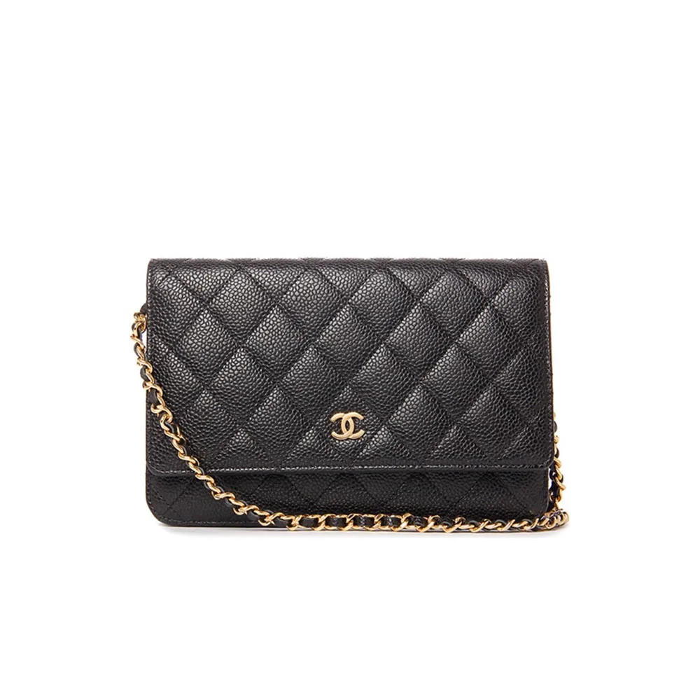 Chanel  WOC Quilted Caviar