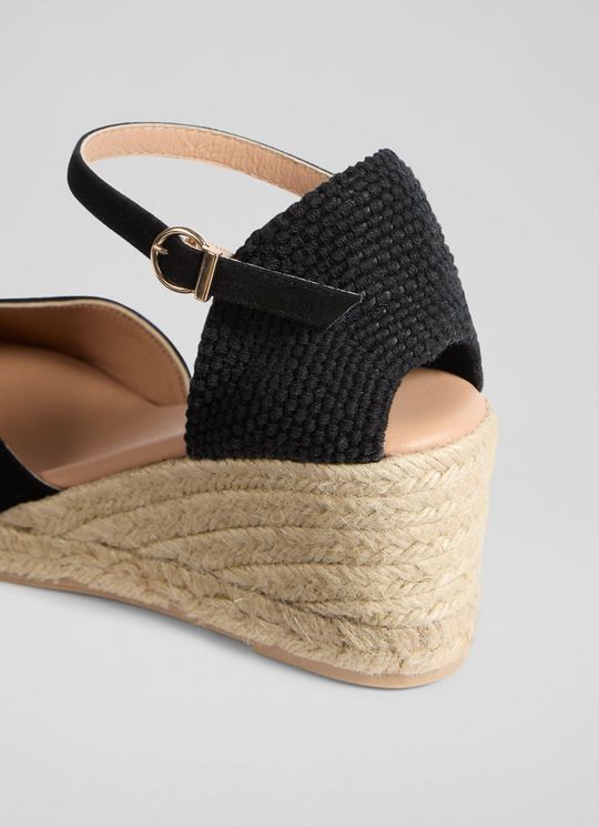 Marissa Black Suede Sandals