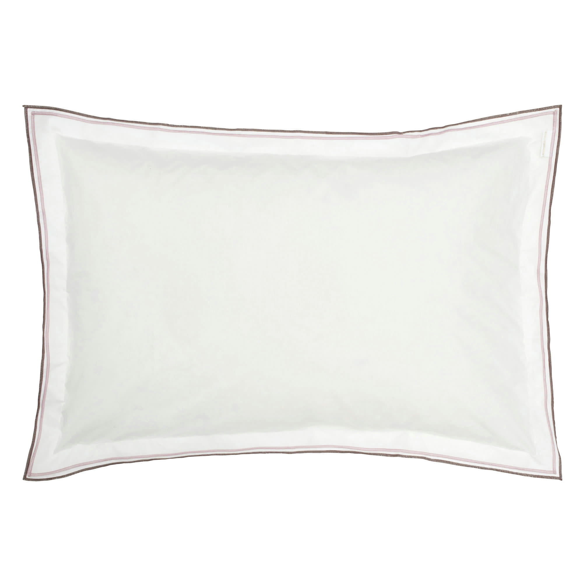 ASTOR - Taie d'oreiller bicolore unie en coton 50x75