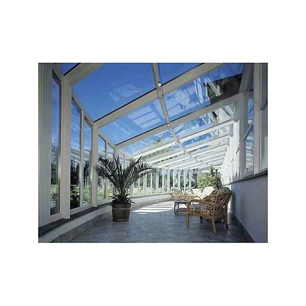 DIMEXACT - Film solaire argent effet miroir pour toit polycarbonate plexiglas - 152 cm x 0.5 m - en Rouleau