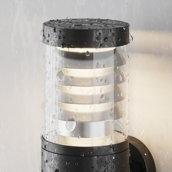 Kinkiet zewnętrzny Spir 3000K grafitowy LED 1x12W 350lm IP54 Maytoni