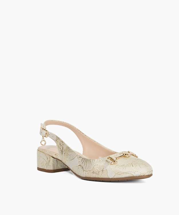 Charleigh Multi - Snaffle Trim Sling-Back Courts