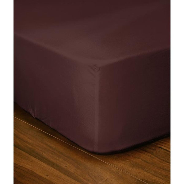 Drap-housse - LOVELY HOME - LH71601 - 90x190 25 cm - Marron