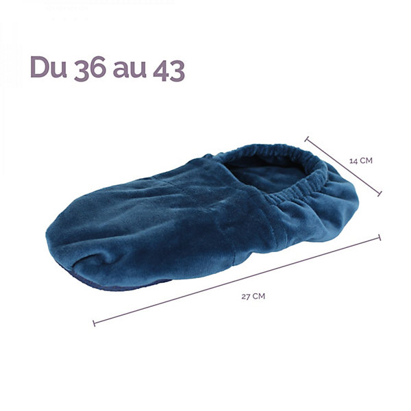 Chaussons chauffants universels taille 36 au 43 - Noir - Vivezen