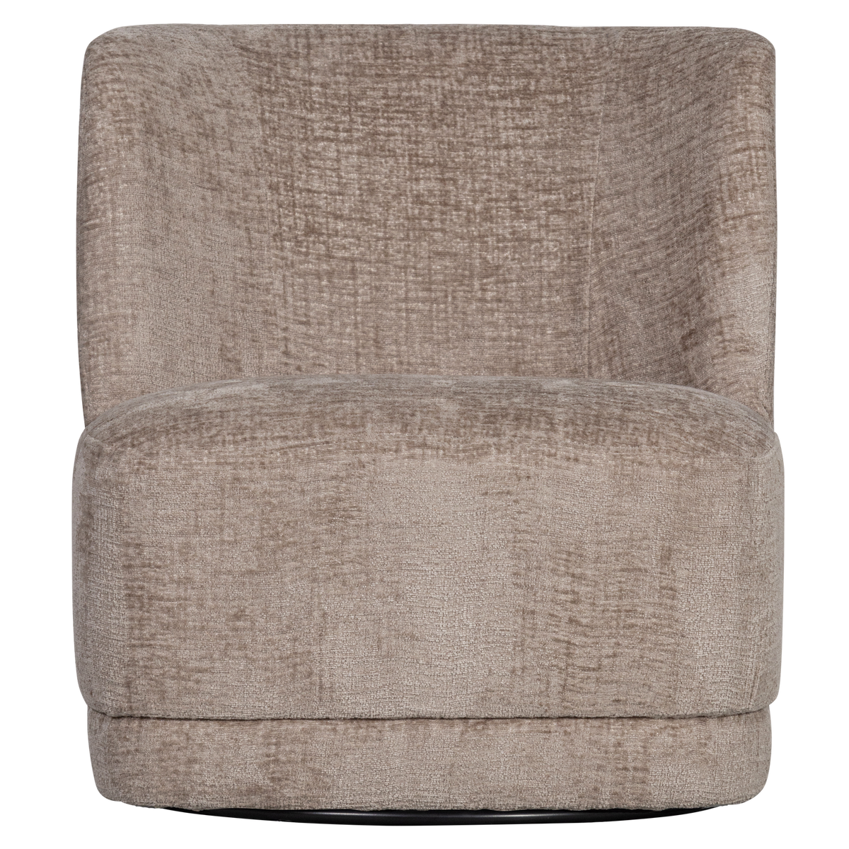 WOOOD draaifauteuil Atty - Polyester - Zand - 75x74x65