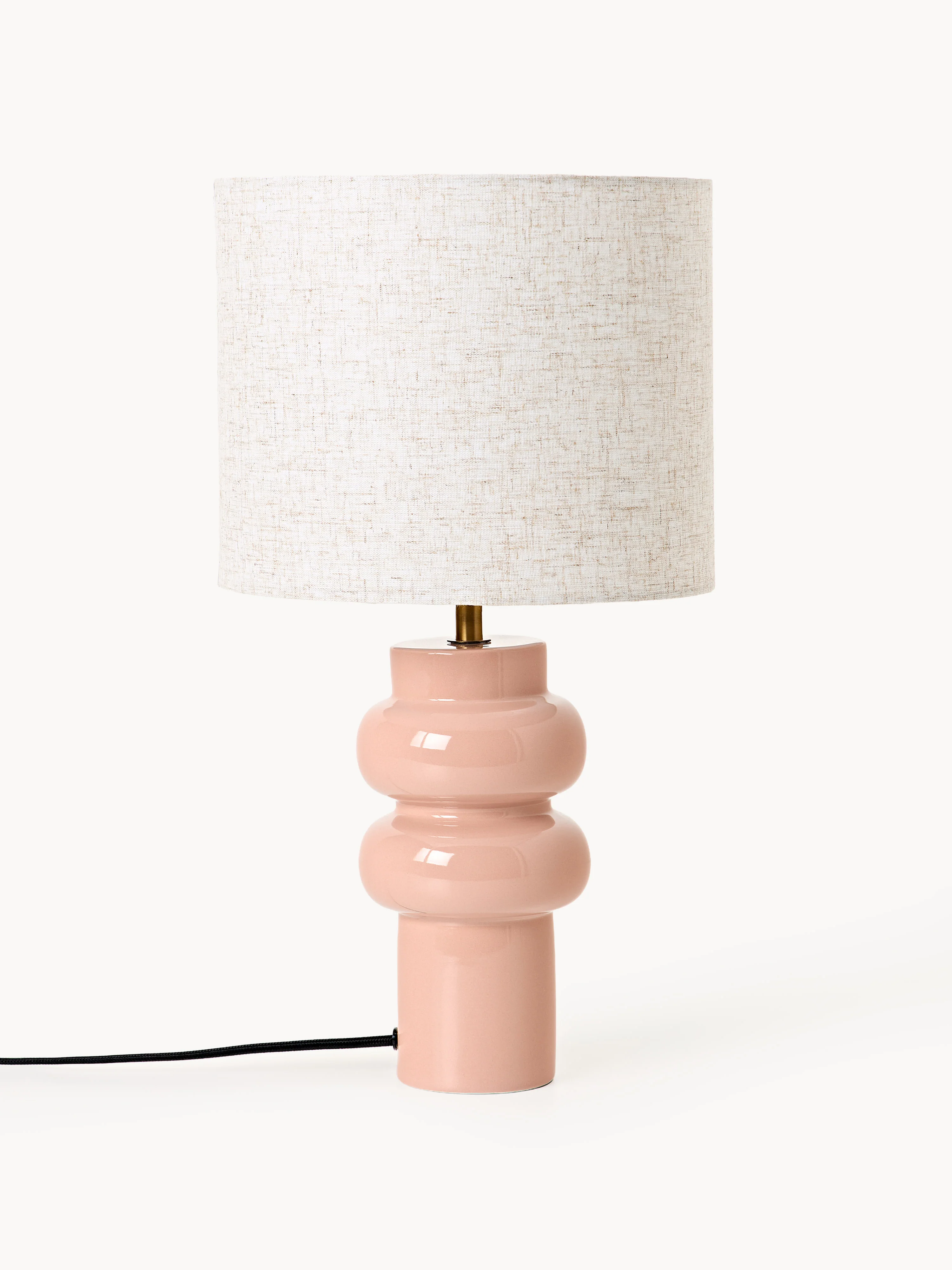 Große Tischlampe Christine aus Keramik