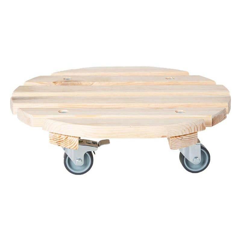 - Support à roulettes pot de fleurs spécial charge lourde rond